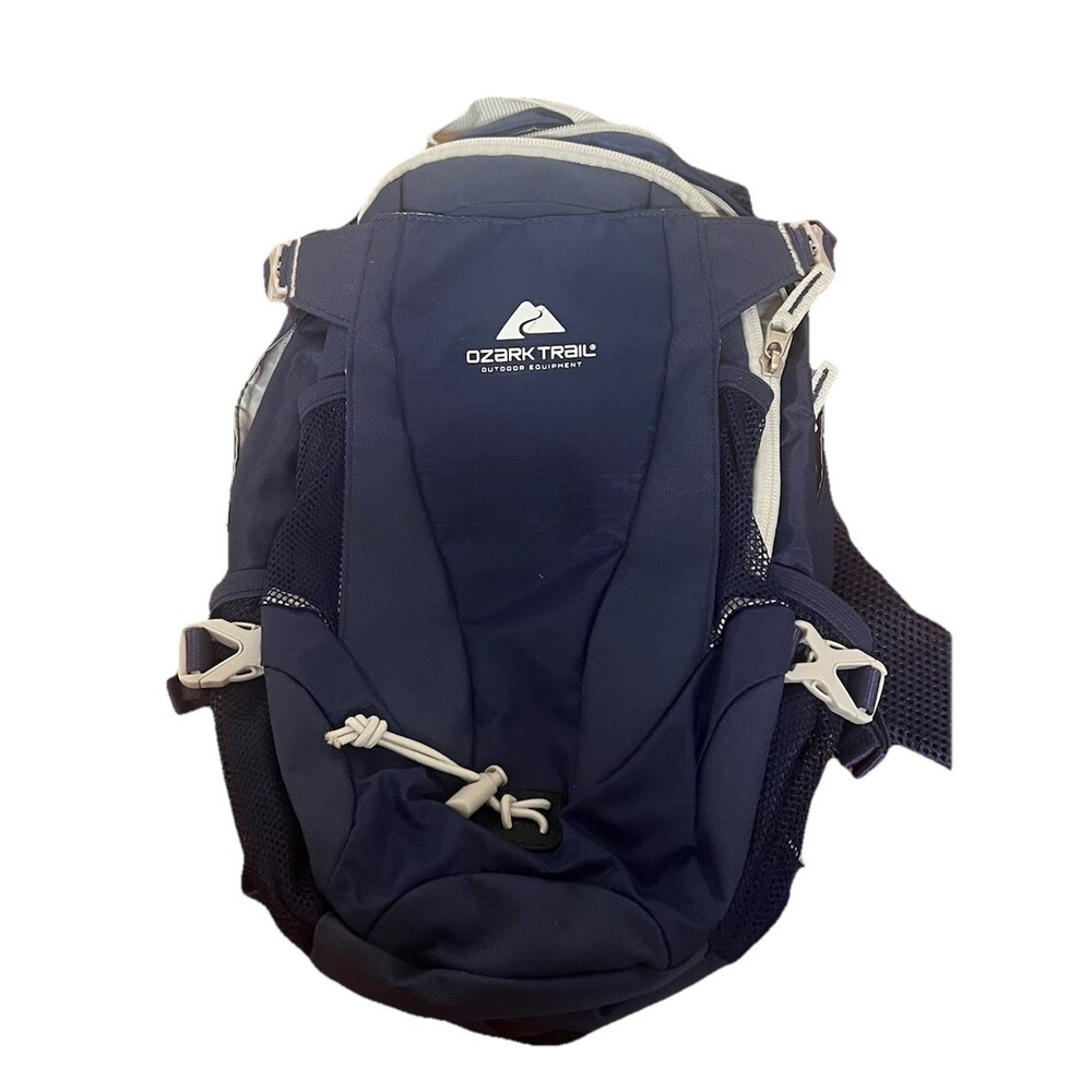 Outdoor Equipment Ozark Trail 2L Hydration Backpack Navy in Color, Lightly Used